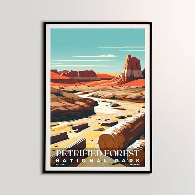 Petrified Forest National Park Poster, Travel Art, Office Poster, Home Decor | S3 - image2